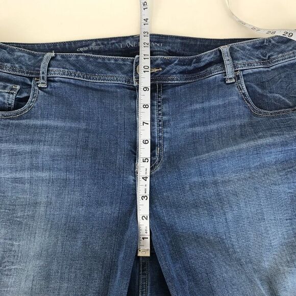 Lane Bryant Genius Fit Crop Jeans Women's Plus Size 22 Distressed Stretch - Picture 6 of 11